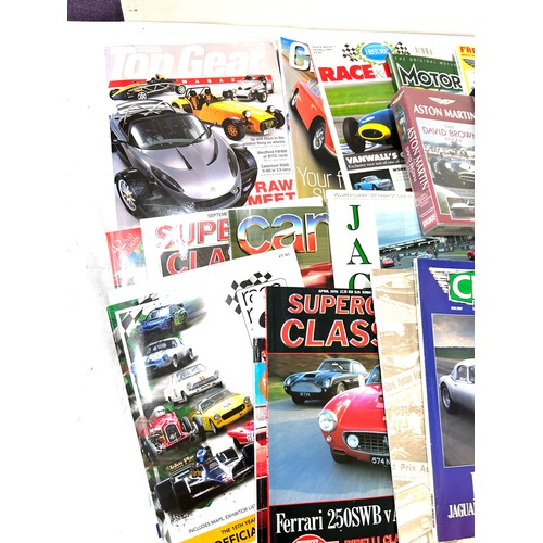 245 - Large selection of assorted motoring magazines many related to the aston martin marque