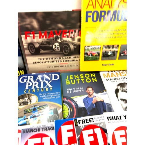 284 - Selection of formula one books and magazines