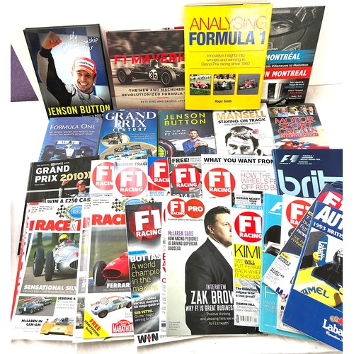 284 - Selection of formula one books and magazines