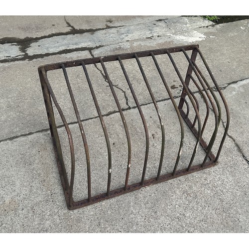 100C - Vintage hay manger measures approx 15.5 inches tall by 27 inches wide and 17 deep