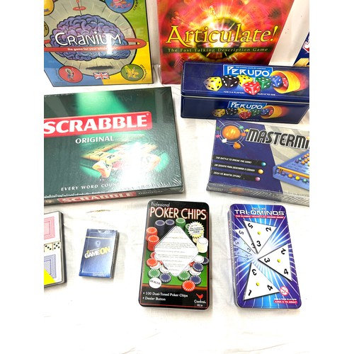 239 - Selection of new board games to include Cranium, scrabble, articulate, mastermind etc