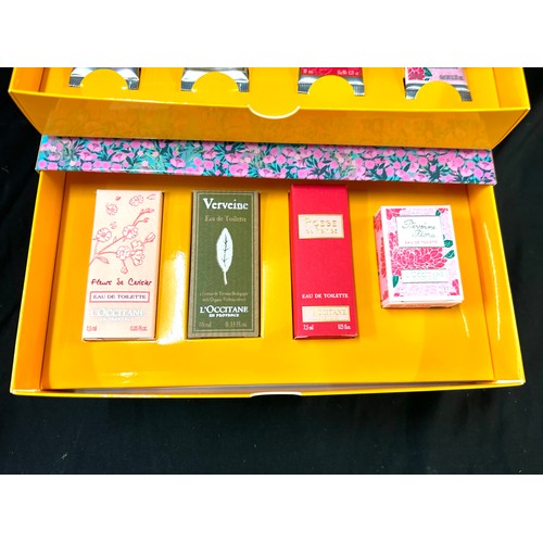 62 - 2 Brand new L'occitane 3 drawer gift sets to include hand cream, shower gel soaps etc