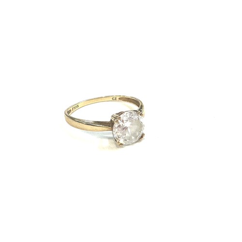 541 - Ladies 9ct gold stone set dress ring, ring size p/q weight 2grams