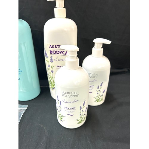 170 - 3 brand new bottles of 1000ml Australian bodycare skin wash antiseptic and non drying, together with... 