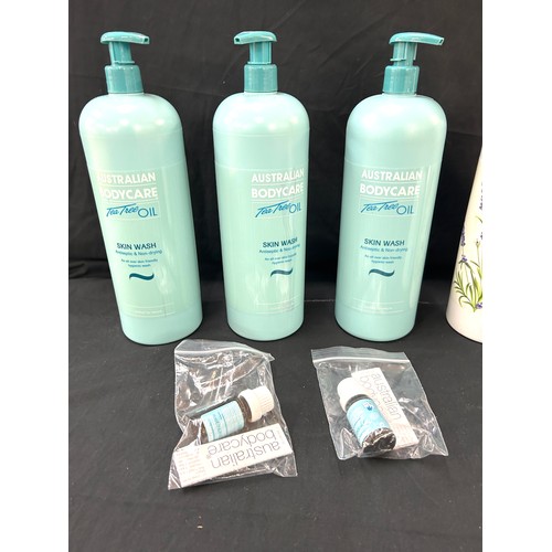 170 - 3 brand new bottles of 1000ml Australian bodycare skin wash antiseptic and non drying, together with... 