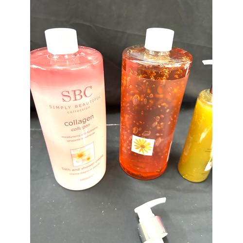 78 - Brand new SBC Collagen Gel with Pump Dispenser - Pink, 1000ml, Arnica 1000ml pump bottle, massage ge... 