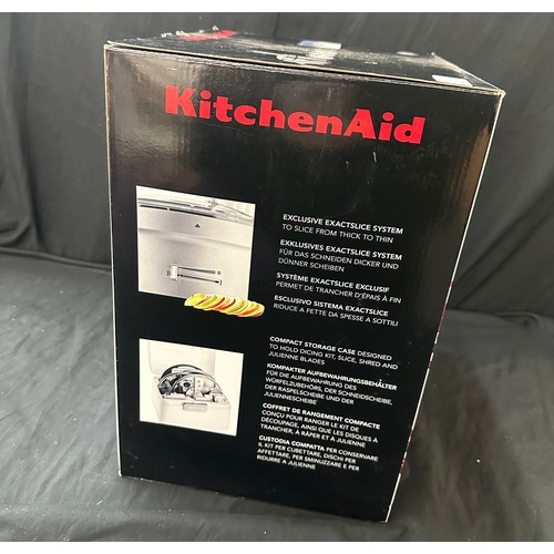 272 - Kitchen Aid food processor attachment, Dice, Slice, Shred and Julienne,  mixer stand not included