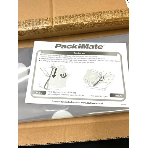 241 - 2 packs  of new vacuum pack bags, each pack contains: 1 Jumbo flat, 2 extra large flat, 3 Large flat... 