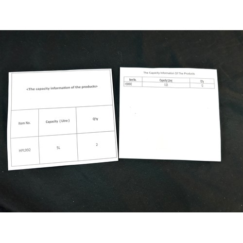 182 - Two 5 litre LocknLock storage containers and a selection of 0.25 litre LocknLock containers