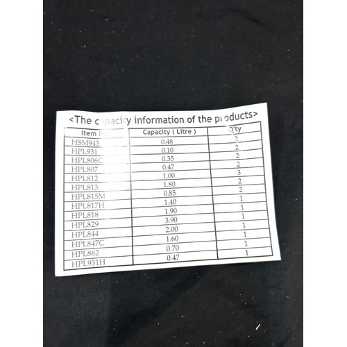 145 - Set of approx 22 brand new LocknLock green topped plastic storage containers, various sizes