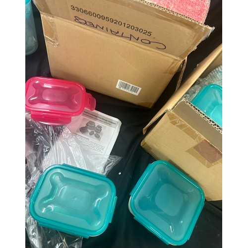 208 - Large selection of Prepology food storage containers to include various sizes and colours