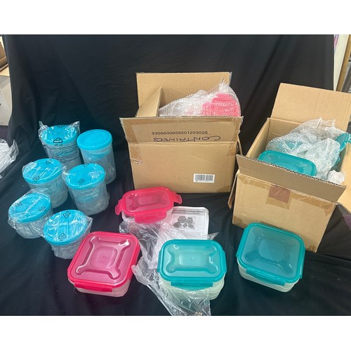 208 - Large selection of Prepology food storage containers to include various sizes and colours