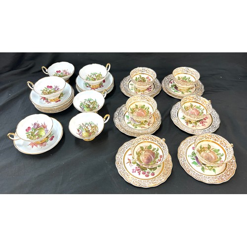 38 - Selectiong of part tea sets includes regency, lubers bone chine 22kt