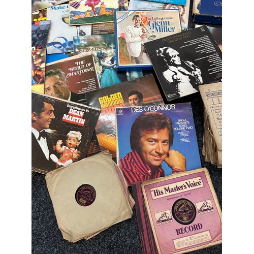 160 - Large selection of records to include Des Oconnor, 78's etc