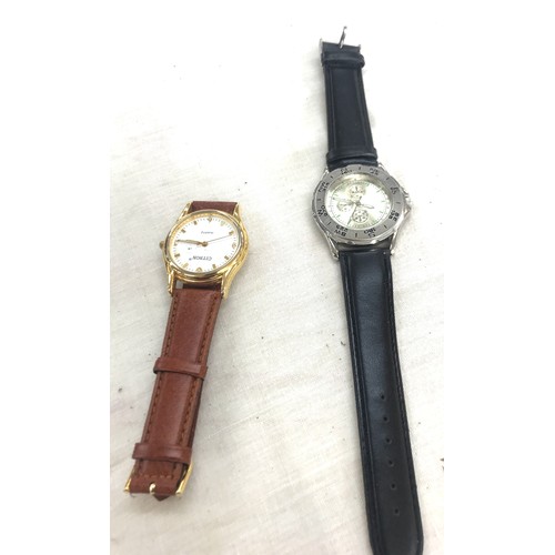 486 - Selection of vintage and later wrist watches includes services wristwatch, rotary etc