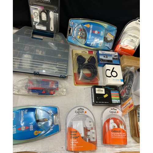 96 - Selection of electrical items to include leads, LED lights etc