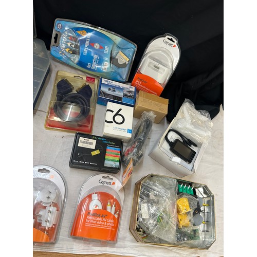 96 - Selection of electrical items to include leads, LED lights etc