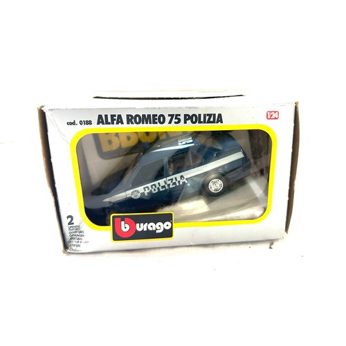 79 - Vintage Alfa Romeo 75 Polizia - Burago 1:24