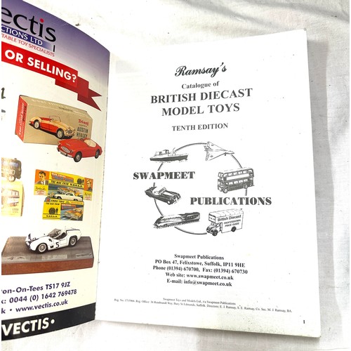 75 - Ramsays British Diecast 10th edition model toys catalogue dated 1933-1983 and a Diecast Sky Pilot in... 