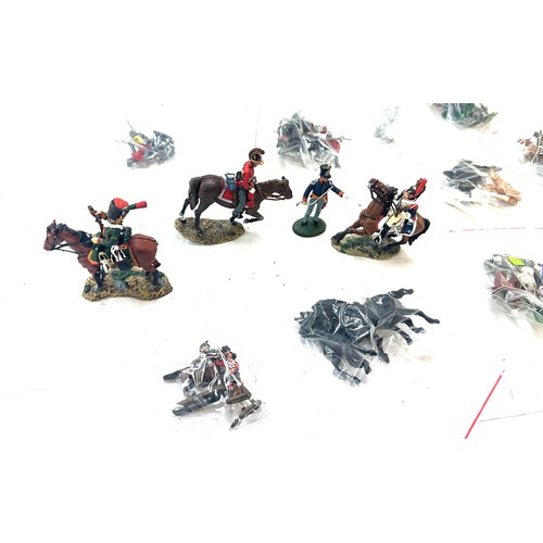 57 - Selection of vintage toys to include Delprado metal solider figures, plastic horses etc