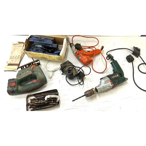 342 - Selection of power tools to include Bosch drill, sander all untested