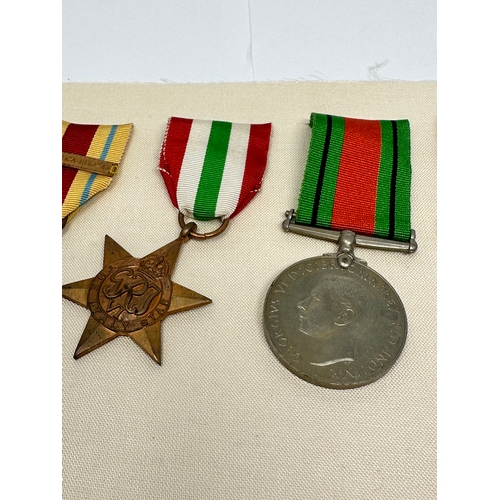 453 - Mounted ww2 GV.1 Air Efficiency medal group to sgt j.dunn 80824 aux .a.f