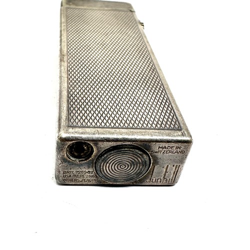 460 - DUNHILL Silver Plated Rolagas Cigarette Lighter (73g)