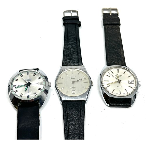 397 - x3 Gents Vintage Hand-wind Wristwatches Working Inc. Rotary Etc.