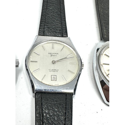 397 - x3 Gents Vintage Hand-wind Wristwatches Working Inc. Rotary Etc.