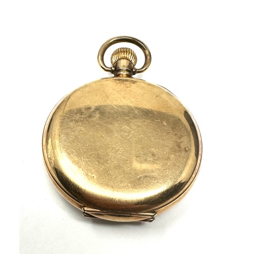 396 - Rolled Gold Gents Hand-wind Pocket Watch Working