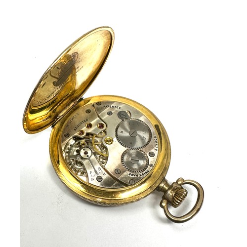 390 - Rolled Gold Gents Hand-wind Pocket Watch Working