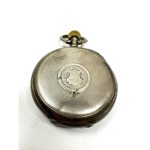 378 - STERLING SILVER Gents Hand-wind Pocket Watch Working