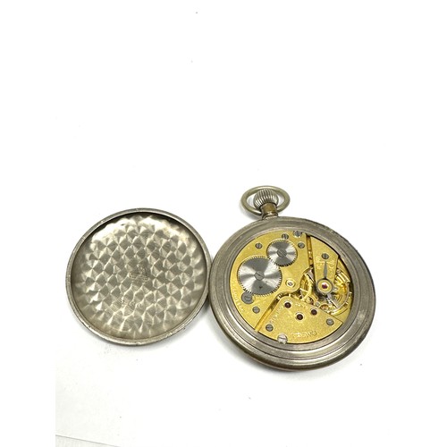 387 - OMEGA Military Style Gents Hand-wind Pocket Watch not ticking