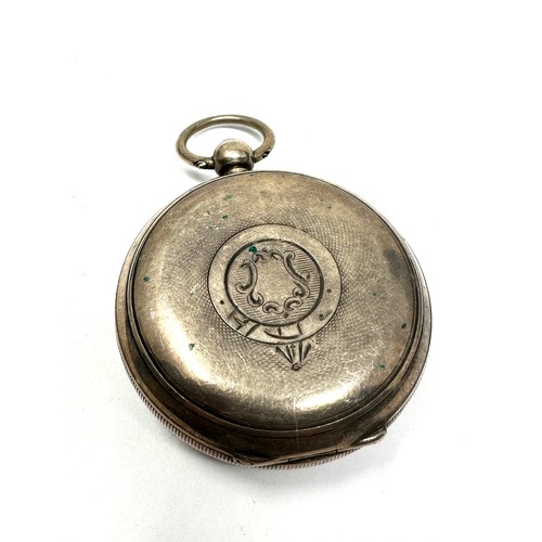 381 - STERLING SILVER Gents Key-wind Pocket Watch Working J. G. GRAVES