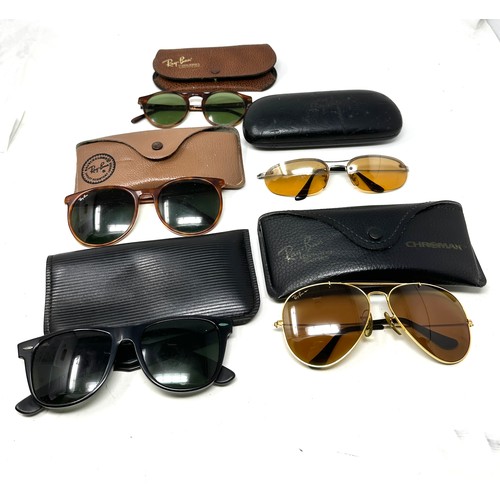 466 - Collection of Designer Ray-Ban Sunglasses Inc Cases x 5