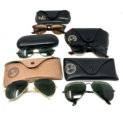 467 - Collection of Designer Ray-Ban Sunglasses Inc  Cases x 5