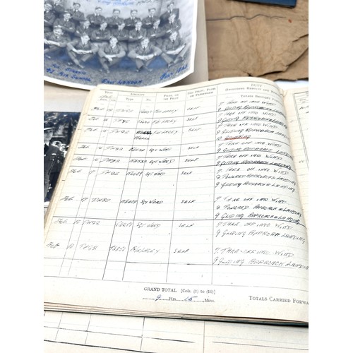 452 - WW2 R.A.F Log Books, Service Books & Photos for G.A. Wilson