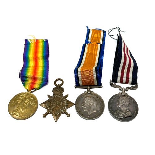 433 - WW1 1914-15 Star Trio & Military Medal Named Pte 3274 H Sampson