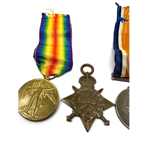 433 - WW1 1914-15 Star Trio & Military Medal Named Pte 3274 H Sampson