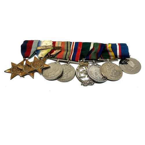 454 - WW2 ERII Officers Navy Mounted Medal Group inc officers decoration gv1 long service medal and ER11 c... 