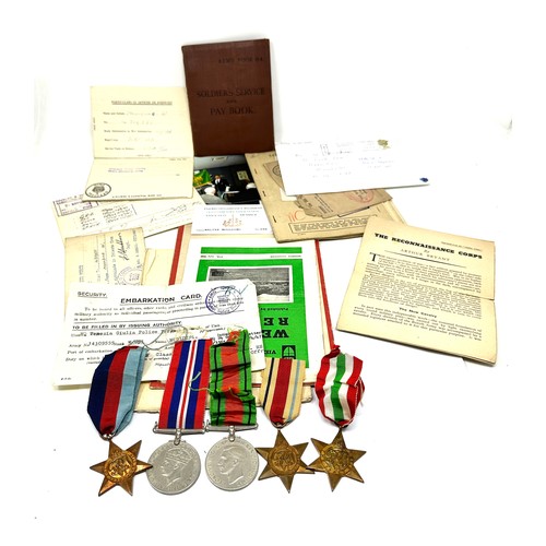 436 - WW2 Medal Group & Paperwork, Enlisted 1942-47, Walter Moulding