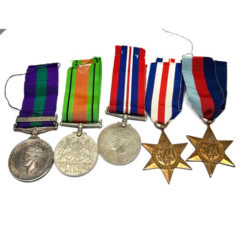 456 - WW2 Palestine 1945-48 Medal Group inc. France and Germany Star to pte arnold k.o.s.b