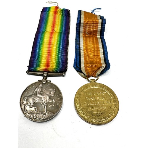 457 - WW1 Medal Pair with Original Ribbons Named 204924 Pte. S. Tatter l/pool .r