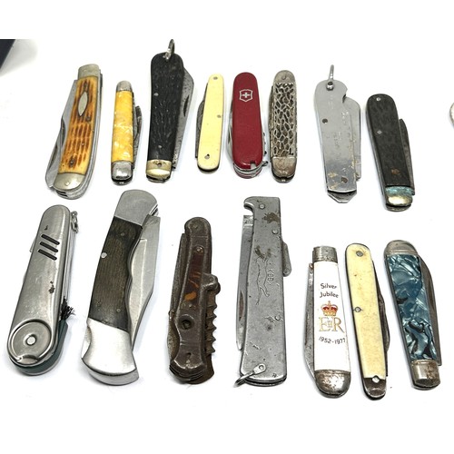 471 - 15 x Vintage Assorted Pocket KNIVES  Inc Smokers Knives, Pen Knives Etc