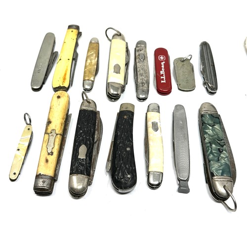 470 - 15 x Vintage Assorted Pocket KNIVES  Inc Smokers Knives, Pen Knives Etc