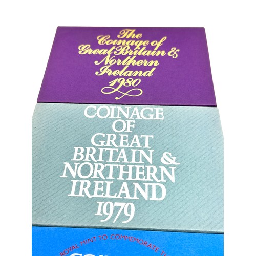 472 - Proof Coinage Of Great Britain and Northern Ireland Sets 1977-1980 x 4