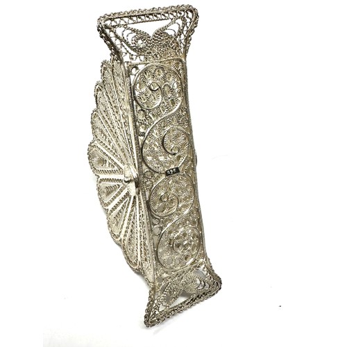 40 - .900 filigree silver napkin holder