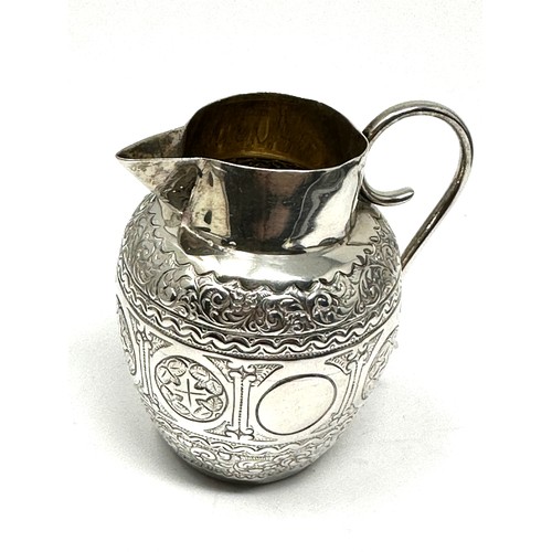 25 - victorian silver cream jug