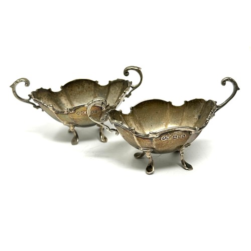 31 - 2 x .925 sterling condiment dishes