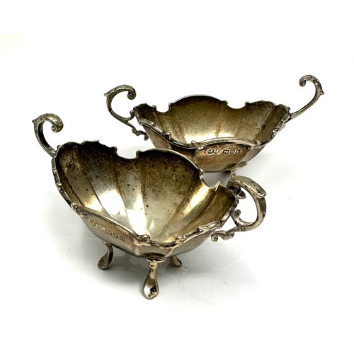 31 - 2 x .925 sterling condiment dishes